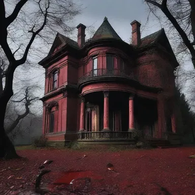 In the chilling horror story, a haunted old mansion is discovered to contain a hidden room covered in blood-red epistles, each containing a cryptic message of doom.