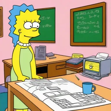 In the animated show 'The Simpsons,' the character Lisa Simpson learns about integral calculus while attending school.