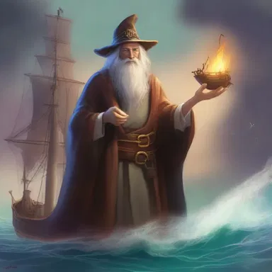 In the magical land of Eldoria, the skilled sorcerer used his powerful abilities to control the steerage of the enchanted ship.