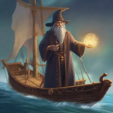 In the magical land of Eldoria, the skilled sorcerer used his powerful abilities to control the steerage of the enchanted ship.