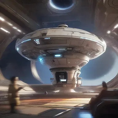 In the distant future, intergalactic spaceships are equipped with advanced AI systems that handle the steerage, ensuring precise navigation through uncharted cosmic territories.