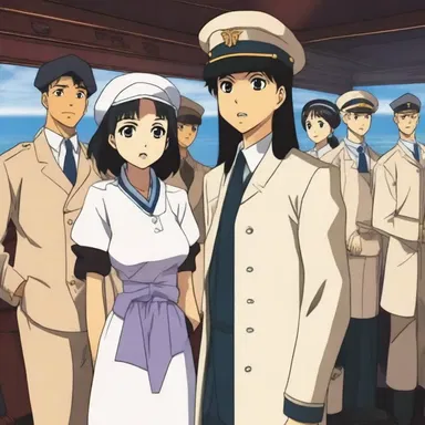 The anime series portrayed the struggles and relationships among a diverse group of characters who met in the steerage section of a transoceanic transport ship.