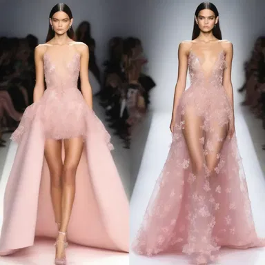 The fashion designer had misgivings about the model's honesty when she claimed the dress she was wearing was an original design.