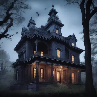 The novel is filled with suspense and misgivings as the protagonist uncovers the dark secrets of the haunted mansion.