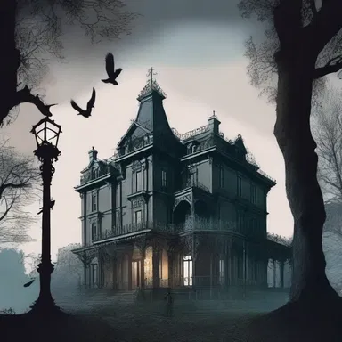 The novel is filled with suspense and misgivings as the protagonist uncovers the dark secrets of the haunted mansion.