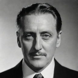 Portrait of the charismatic American actor John Barrymore, known for his distinguished theatricality, expressive eyes, and radiant aura.