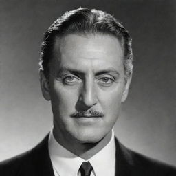 Portrait of the charismatic American actor John Barrymore, known for his distinguished theatricality, expressive eyes, and radiant aura.