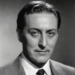 Portrait of the charismatic American actor John Barrymore, known for his distinguished theatricality, expressive eyes, and radiant aura.