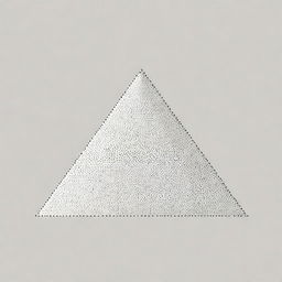 A vector art representation of a singular pyramid built entirely from dots