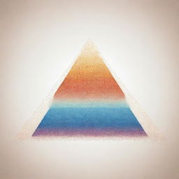 A vector art representation of a singular pyramid built entirely from dots