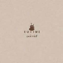 Create a minimalist wordmark for a café named 'Everest Coffee'. Focus only on the typography and the simplicity of the design.