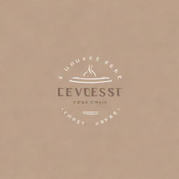 Design a simple, minimalist wordmark for a cafe, 'Everest Coffee', emphasizing clean lines and modern typeface.