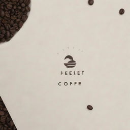 Design a simple, minimalist wordmark for a cafe, 'Everest Coffee', emphasizing clean lines and modern typeface.