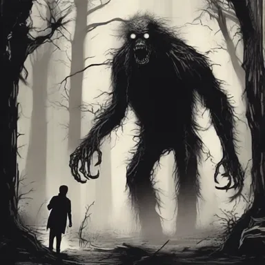 The horror novel depicted an unhuman monster that haunted the main character's dreams.