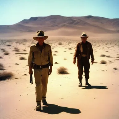 The movie portrayed a desert scene with the intense torridity that left the audience feeling the scorching heat.