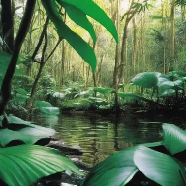 The author skillfully described the torridity of the tropical jungle, making the readers feel the sweltering humidity.