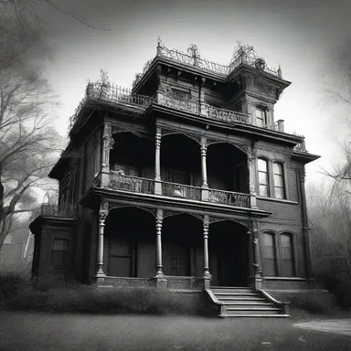The haunted mansion was a symbol of conservatism, standing for the preservation of dark secrets and the opposition to revealing the truth.