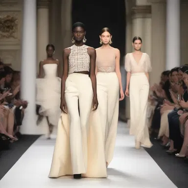 The fashion show displayed a collection inspired by conservatism, with elegant and timeless designs that upheld the preservation of traditional aesthetics.