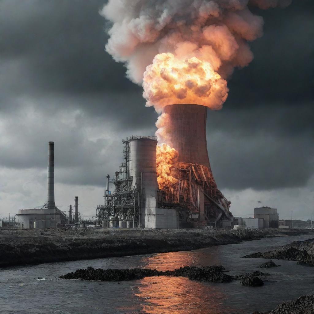 A surreal fusion of war, chemistry, nuclear reactors, and the environment