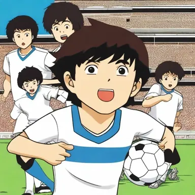 In the popular cartoon show 'Captain Tsubasa', the main characters are talented soccer players who go on exciting adventures.