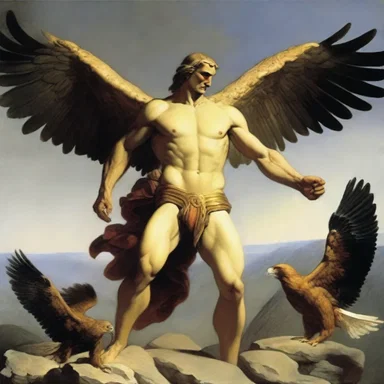 In Greek mythology, Prometheus was continually punished by having his liver eaten by an eagle.