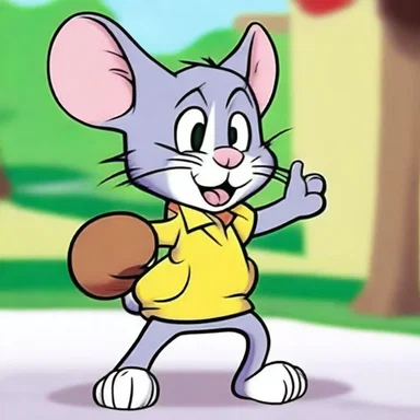 In the cartoon series Tom and Jerry, Tom is continually trying to catch Jerry but always fails.