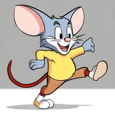 In the cartoon series Tom and Jerry, Tom is continually trying to catch Jerry but always fails.