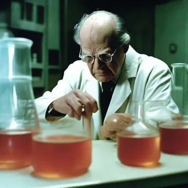 In the horror movie, the scientist conducted gruesome experiments using nutrient agar to create mutant organisms.