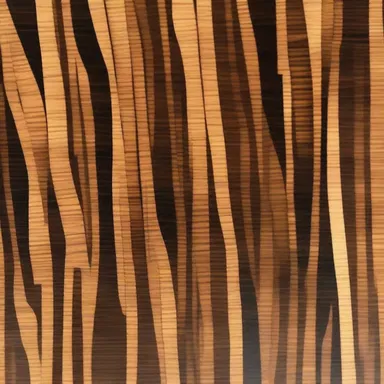 Zebrawood has a rich history in furniture making, as it was widely used during the Art Deco era to create luxurious and elegant pieces.