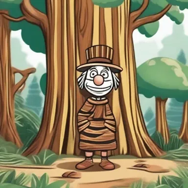 In the cartoon, the zebrawood tree was portrayed as a wise and ancient character in the magical forest.