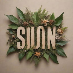 A blend of natural and distorted elements with the phrase 'coming soon' embedded artistically.