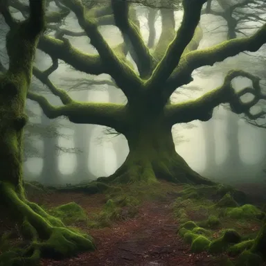 In the fantasy novel, there was a mystical forest that was considered untraversable by ordinary humans.
