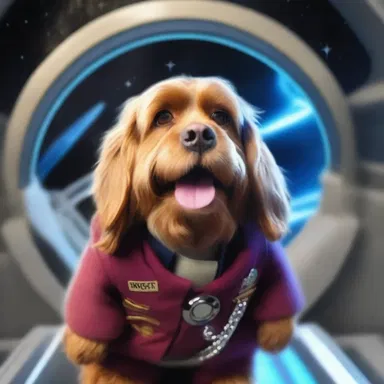 The commander barked gruffly, 'Set the coordinates for warp speed!'