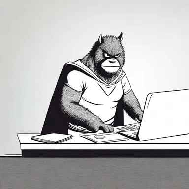 The superhero replied gruffly, 'I work alone.'