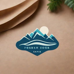 Craft a nature-themed logo featuring elements such as mountains, trees, or waves with a stylish font showcasing the statement 'Coming Soon'