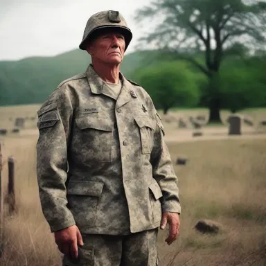 After years of serving in the army, the retired soldier was haunted by the horrors of war.