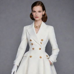 Create a luxurious Dior-inspired fashion post featuring their iconic design aesthetic and elegance.