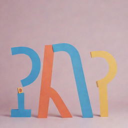 A playful and artistic demonstration of an anagram, presenting the letters D, R, I, P from the word 'DRIP' rearranged into different shapes and arrangements.