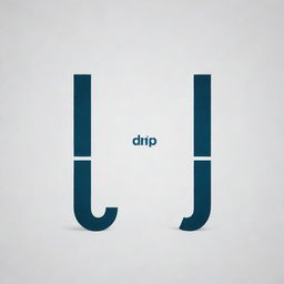 A captivating visual that embodies the concept of a palindrome, showcasing the word 'DRIP' mirrored in a way that it reads the same forwards and backwards.