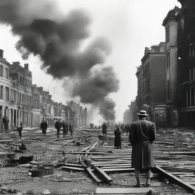During World War II, there was a palpable dread among the civilians as they anticipated the bombings and air raids.