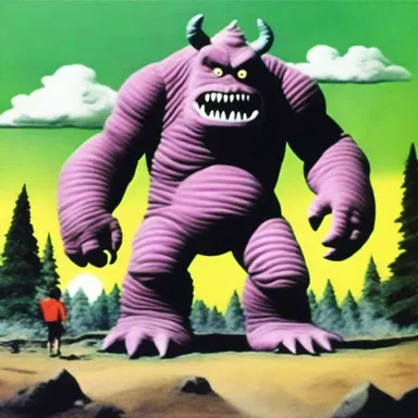 As a child, I used to dread watching cartoons that had scary giant monsters.