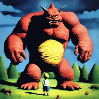 As a child, I used to dread watching cartoons that had scary giant monsters.