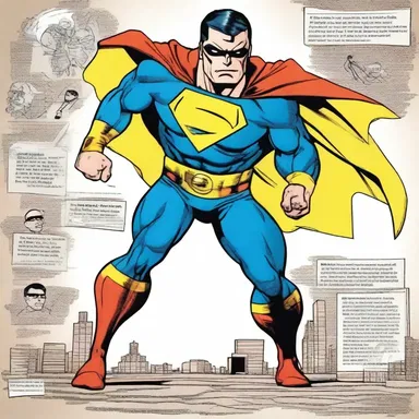 The superhero in the comic book series developed myasthenia gravis, causing him to lose his ability to fight crime with strength and agility.