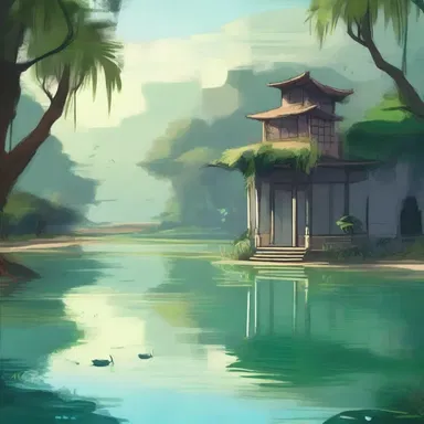 The protagonist stumbled upon a secret lagoon, where they found solace and peace in the tranquil waters.