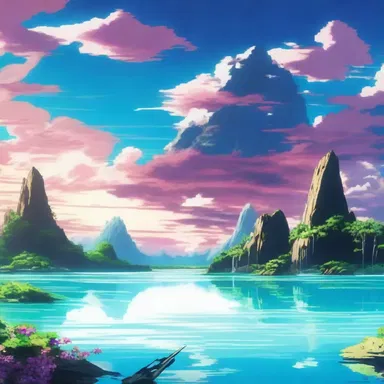 The anime series showcased a breathtaking lagoon as the main setting for the climactic final battle.