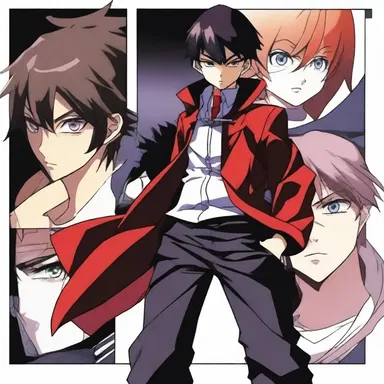 The protagonist in the anime series had a split personality, switching between a timid and reserved persona and an aggressive and fearless one.