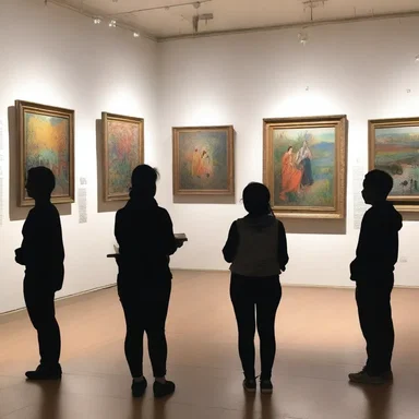 The captivating artwork displayed in the gallery enthralled visitors, immersing them in a world of beauty and creativity.