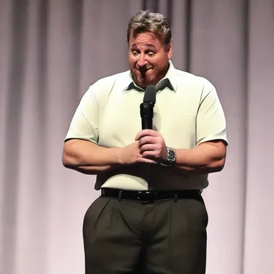 During the talent show, the comedian's programing of humorous skits had the audience laughing uncontrollably.