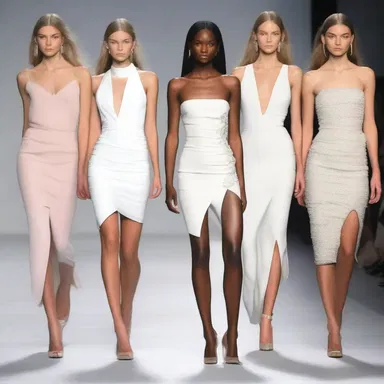 The fashion show programing included the order of appearances for each designer's clothing line on the runway.
