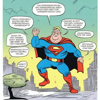 The wacky adventures of a mischievous superhero kept readers laughing on every page.